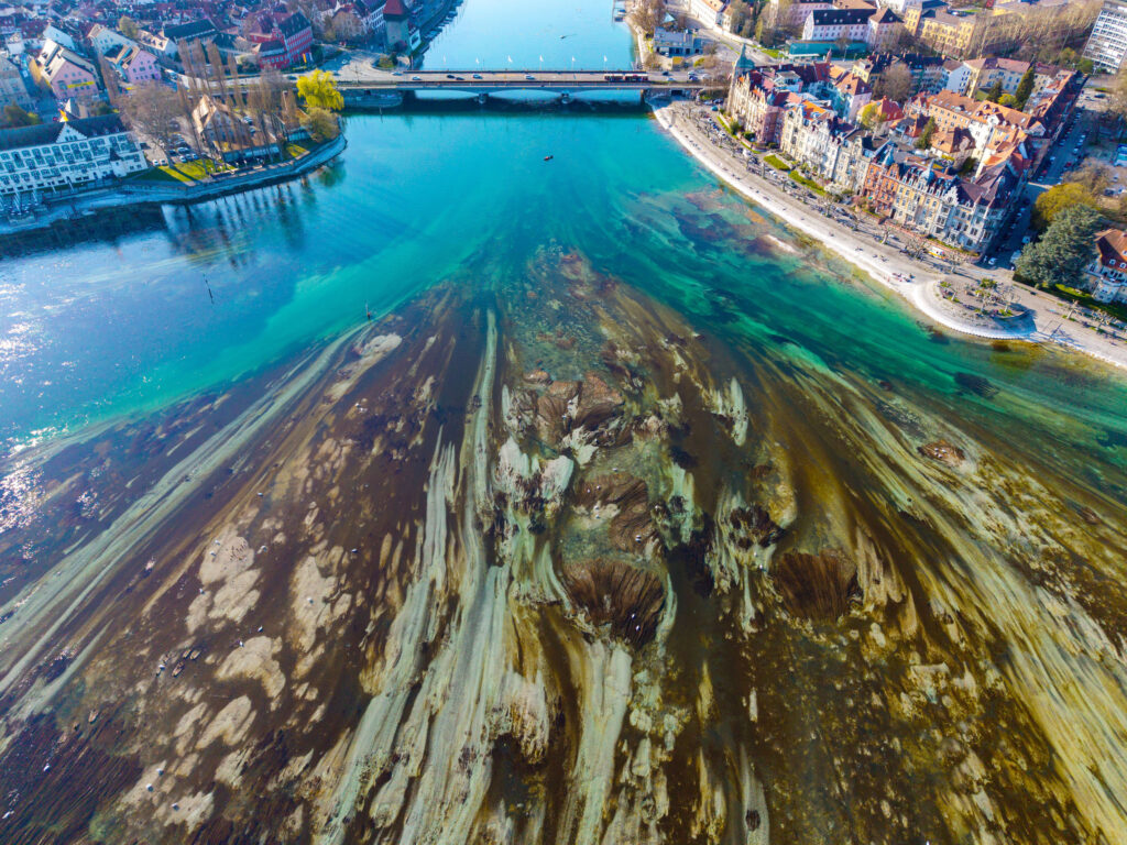 Niedrigwasser in Konstanz und am Bodensee